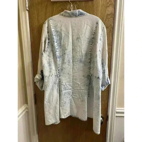 VINTAGE AMERICA BLUES Western Scarlett Embroidered Button Down Shirt Size XL - Picture 8 of 12